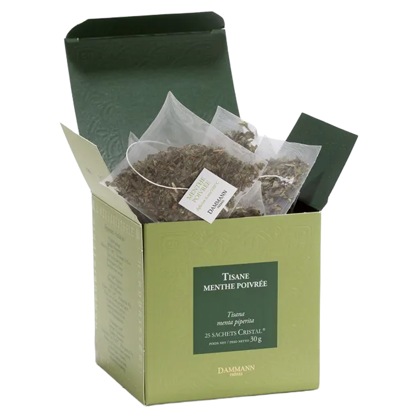 Dammann pepermuntinfusie – 25 Cristal theebuiltjes