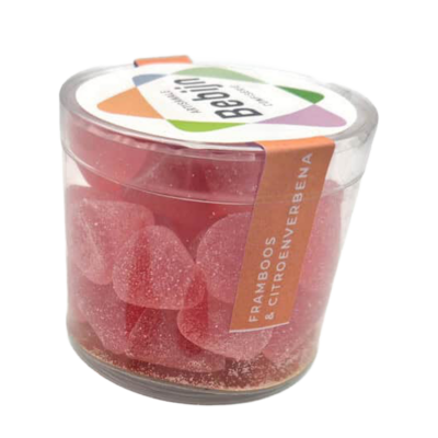 Bonboxy bonbons framboos en citroenverbena in doosje van 200 gram
