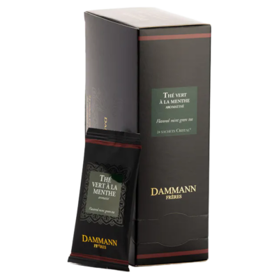Dammann groene muntthee – 24 Cristal theebuiltjes