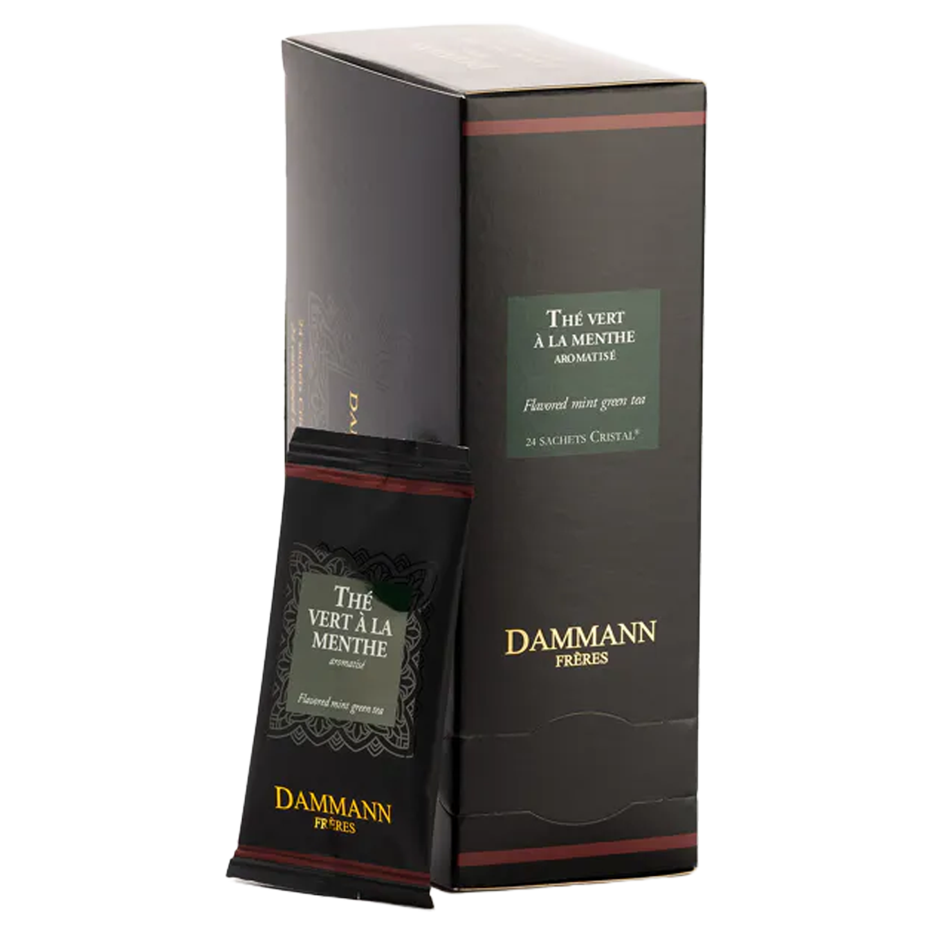 Dammann groene muntthee – 24 Cristal theebuiltjes