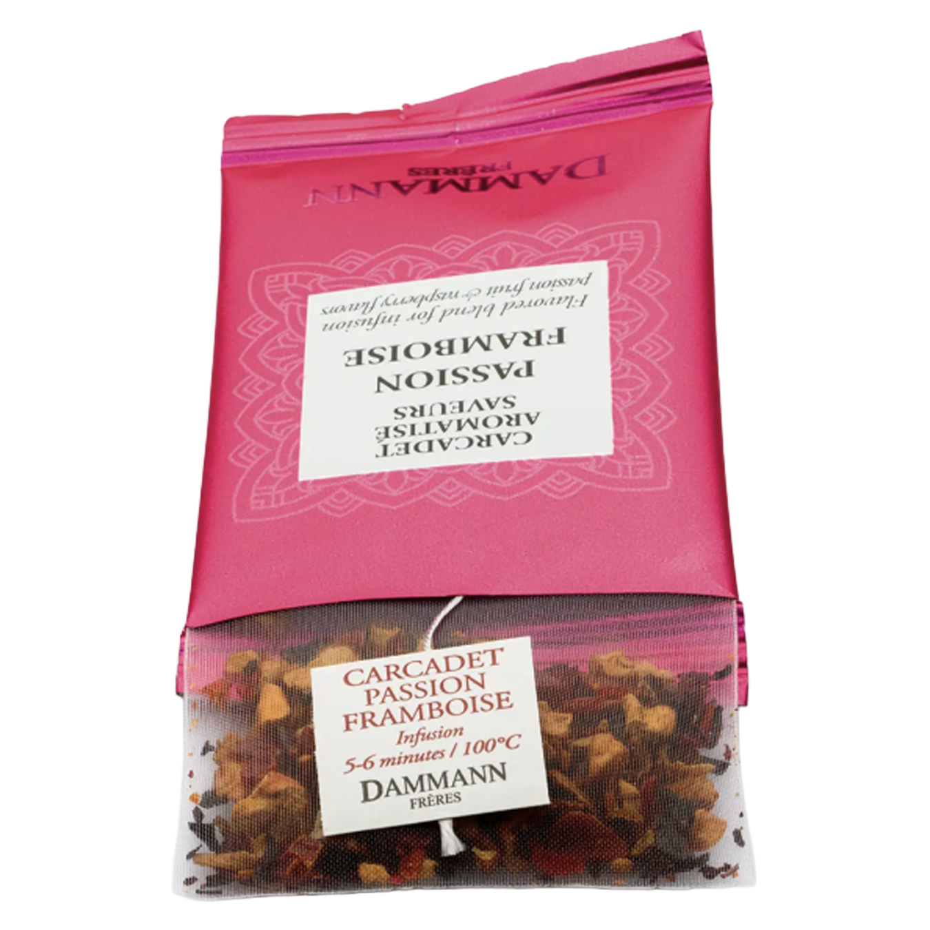 Dammann Passion Framboise – 24 Cristal theebuiltjes