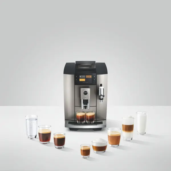 Jura volautomatische koffiemachine E8 Midnight Silver (ED) met gratis proefpakket koffie - Afbeelding 3