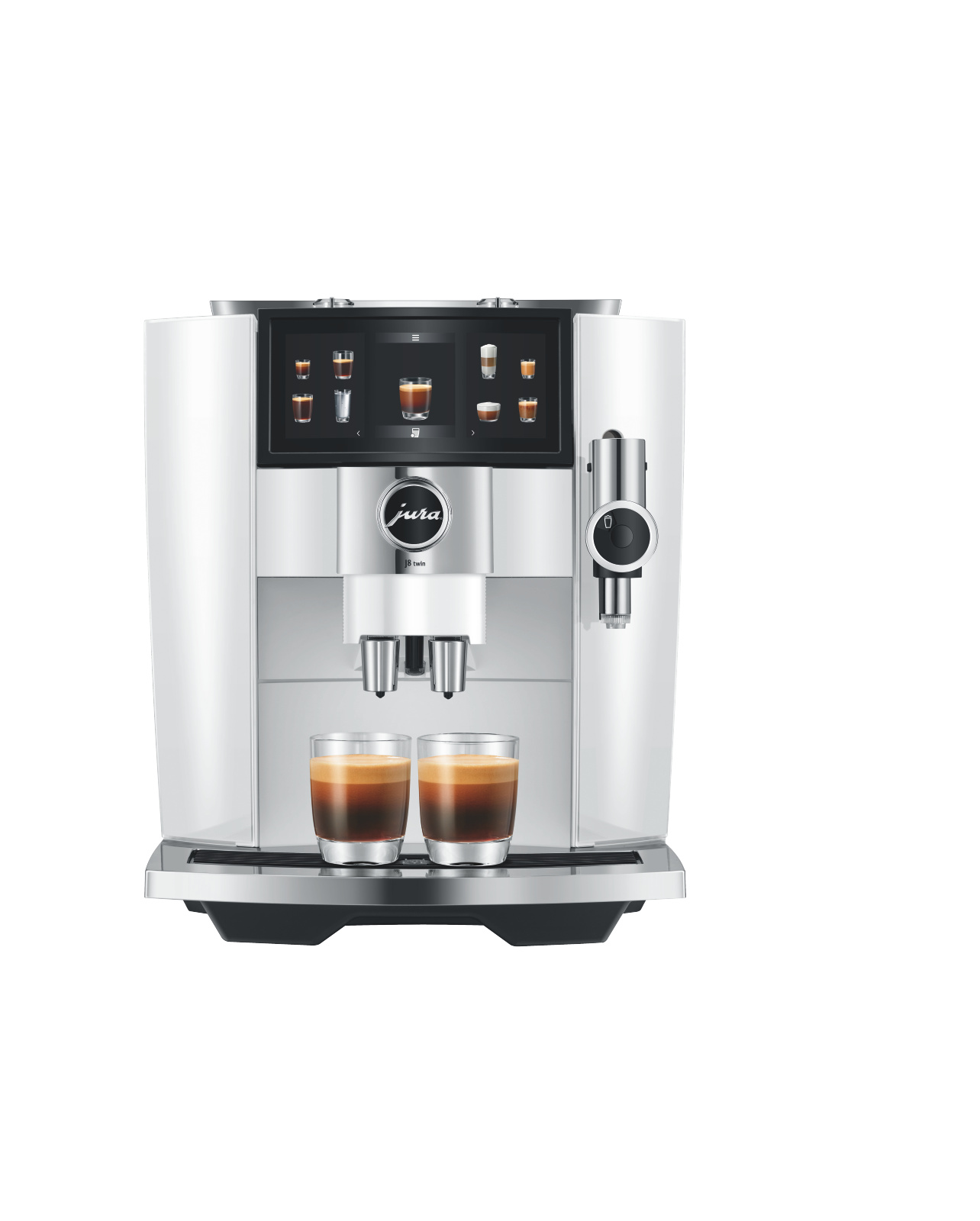 Jura J8 Twin Diamond White EA koffiemachine met gratis proefpakket koffie