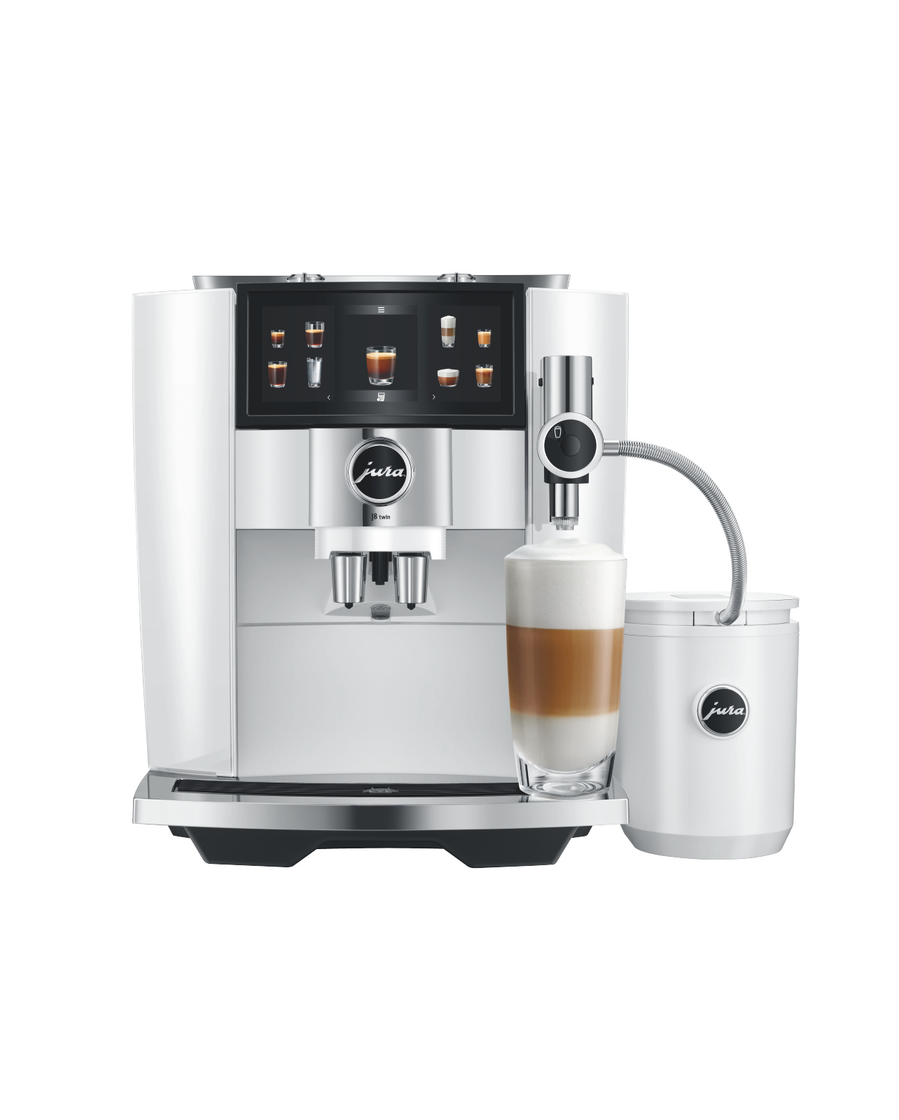 Jura J8 Twin Diamond White EA koffiemachine met gratis proefpakket koffie - Afbeelding 2