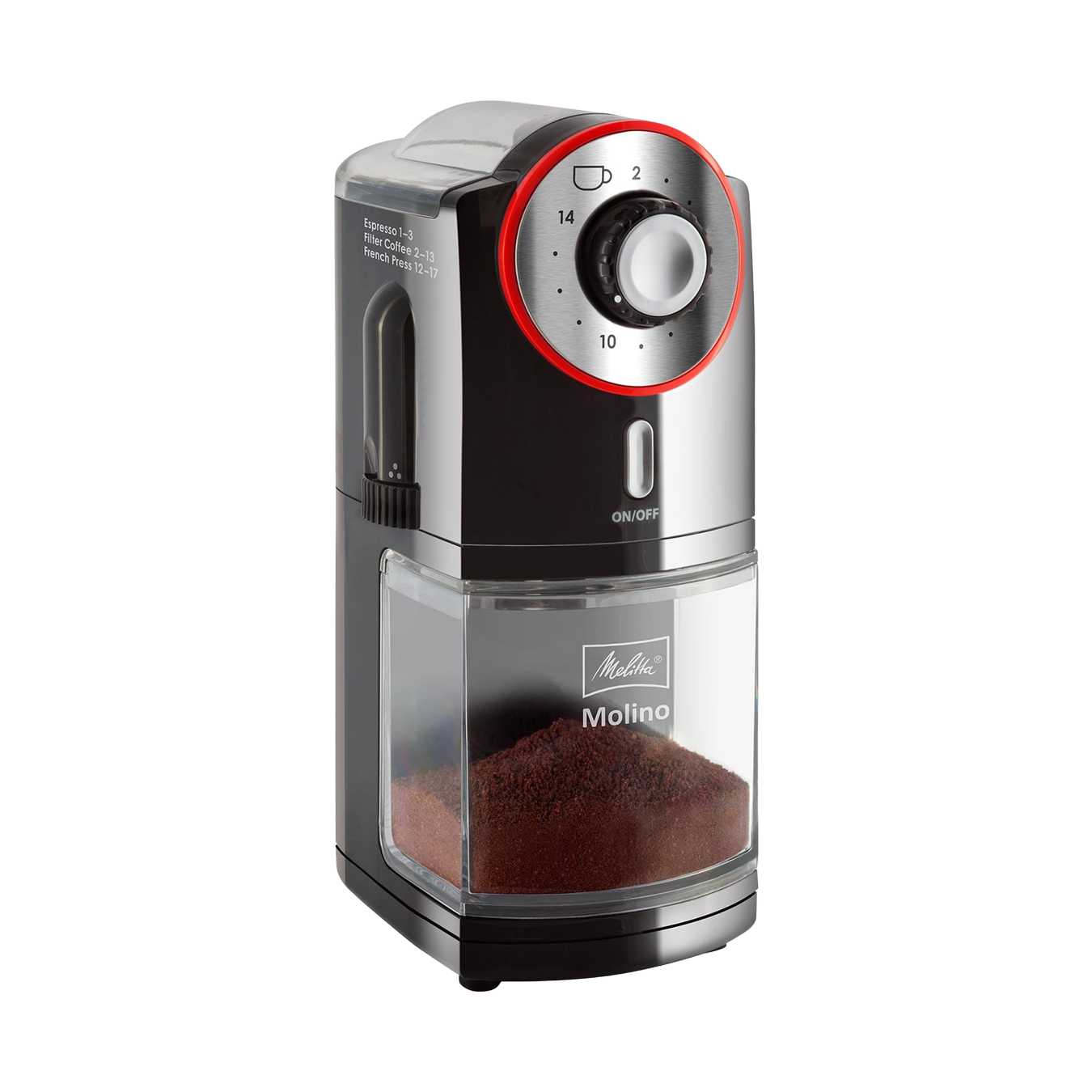 Melitta Molino koffiemolen met 17 maalstanden