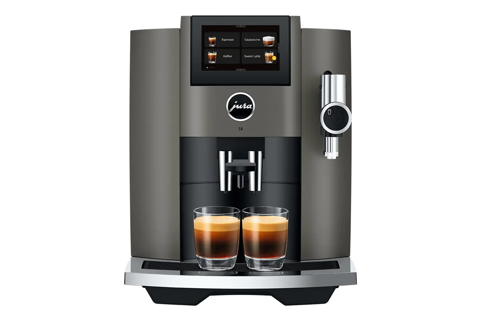 Jura S8 Dark inox EB koffiemachine met gratis proefpakket koffie - Afbeelding 2