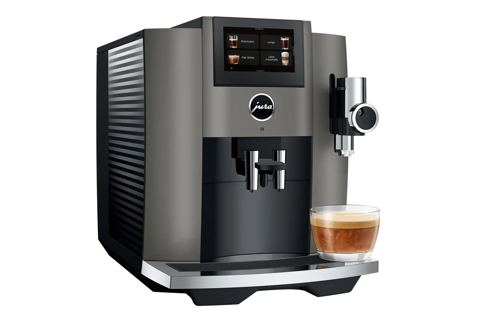 Jura S8 Dark inox EB koffiemachine met gratis proefpakket koffie - Afbeelding 3